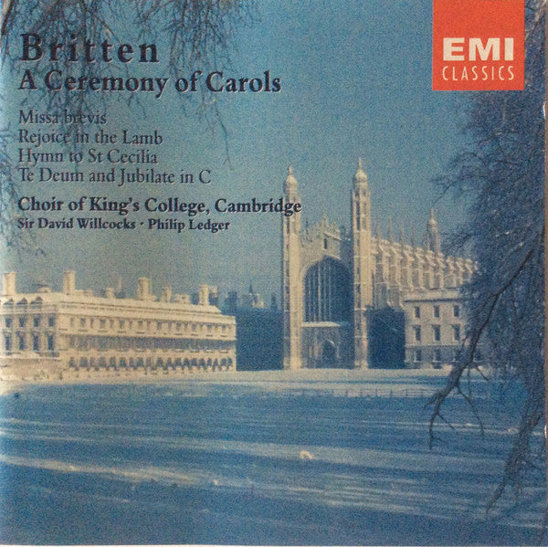 BRITTEN, BENJAMIN  - A CEREMONY OF CAROLS