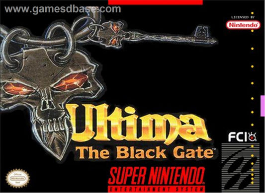 ULTIMA: THE BLACK GATE  - SNES (W/BOX)