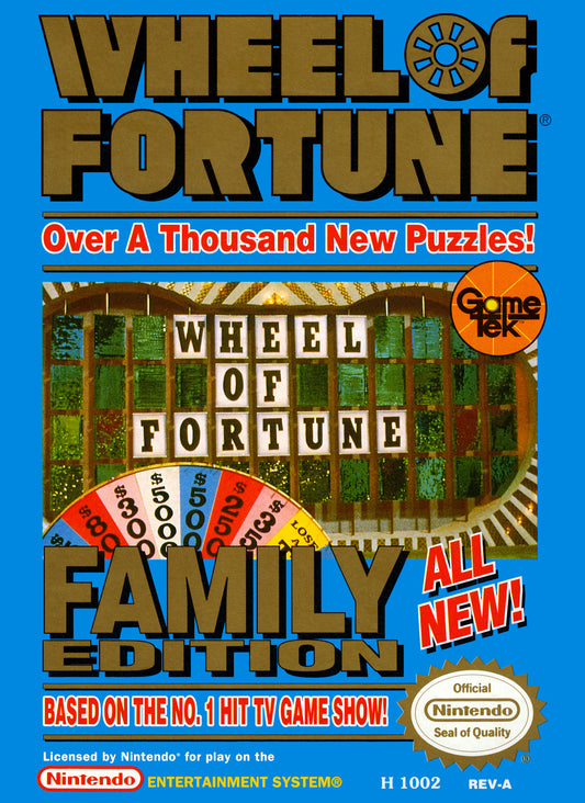 WHEEL OF FORTUNE: FAMILY EDITION  - NES