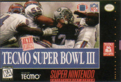 TECMO SUPER BOWL III  - SNES