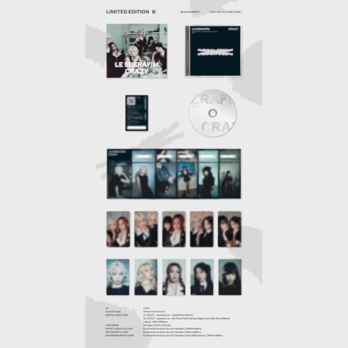 LE SSERAFIM - CRAZY (LIMITED EDITION B) (CD)