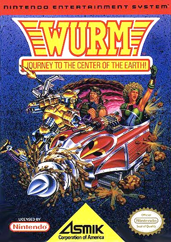 WURM JOURNEY TO THE CENTER OF THE EARTH  - NES