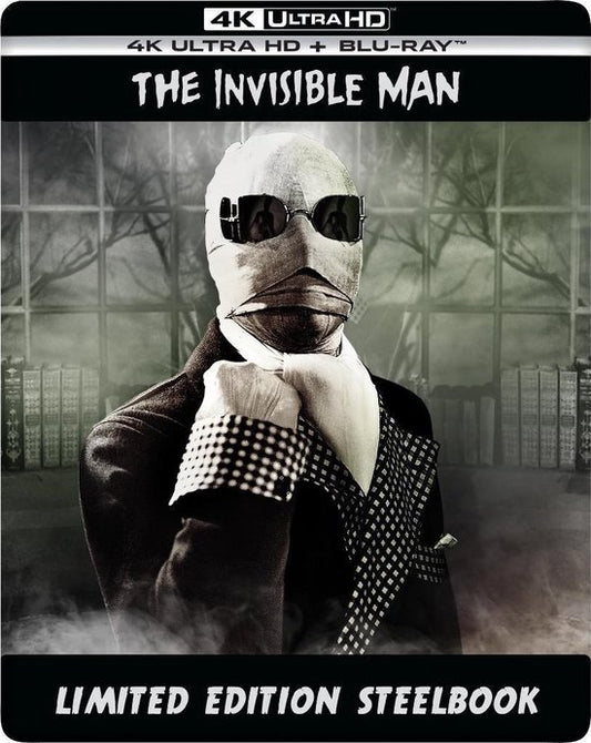 INVISIBLE MAN (MOVIE) - BLU-4K-1933-CLAUDE RAINS-STEELBOOK