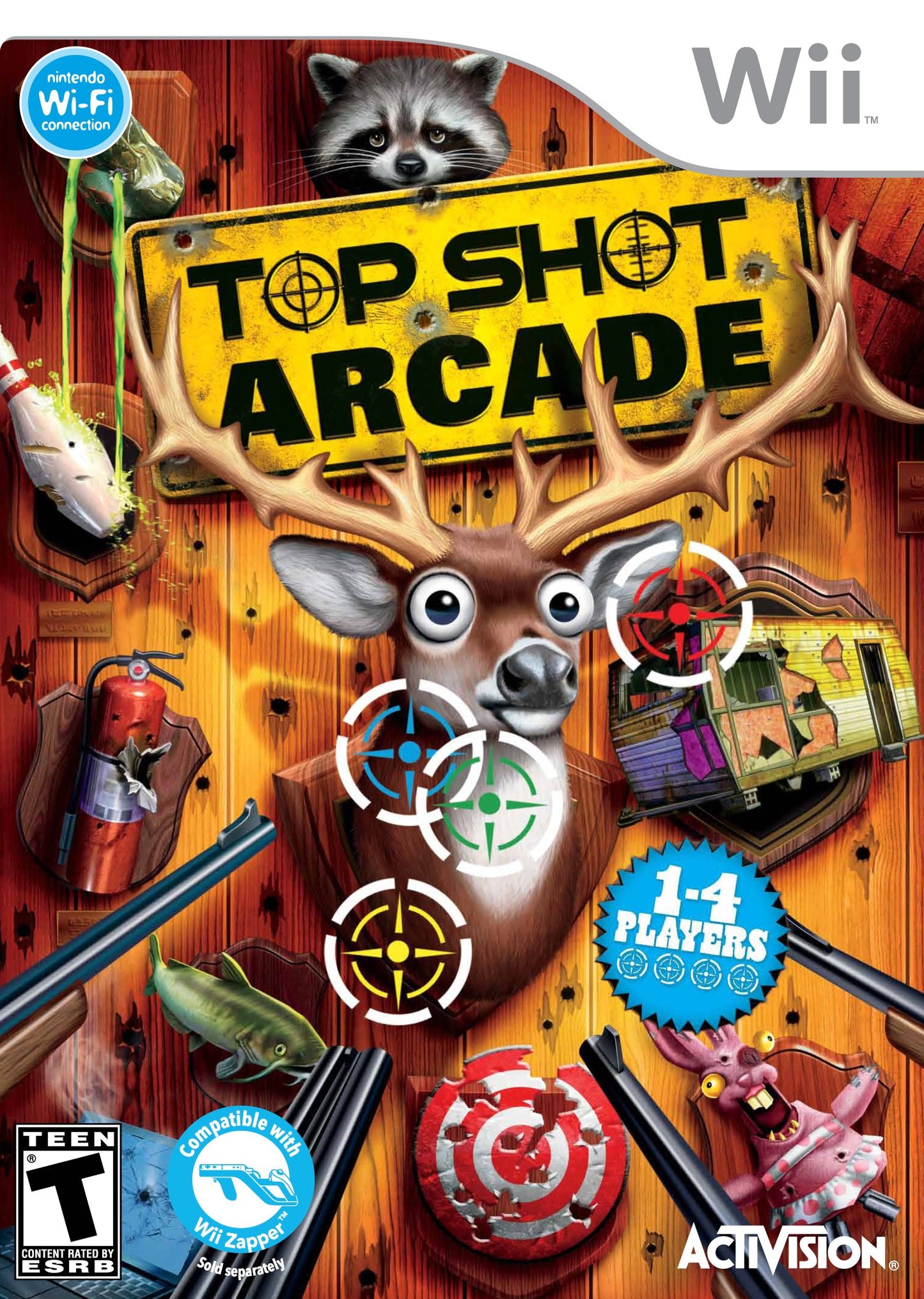 TOP SHOT ARCADE (W/ TOP SHOT ELITE GUN)  - WII