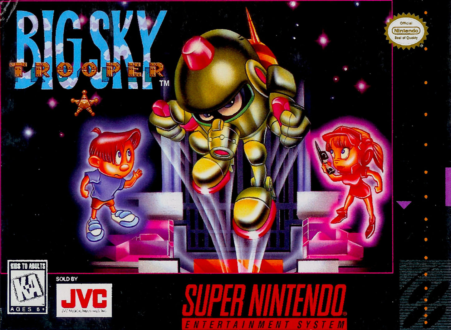 BIG SKY TROOPER  - SNES (W/BOX)