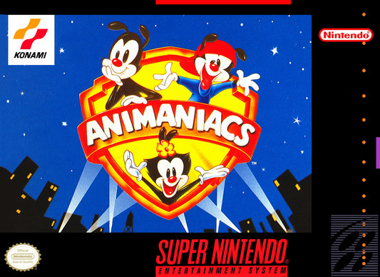 ANIMANIACS  - SNES (W/BOX & MANUAL)