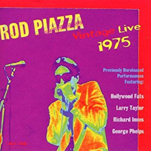 PIAZZA, ROD  - VINTAGE LIVE 1975
