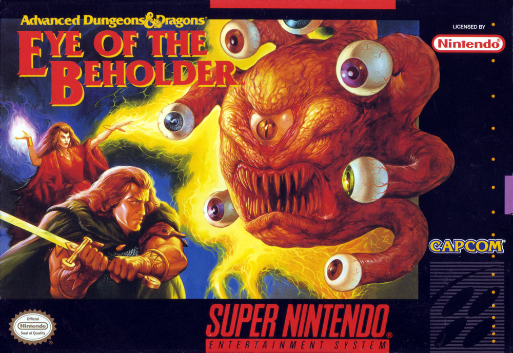 ADVANCED DUNGEONS & DRAGONS: EYE OF THE  - SNES (W/BOX & MANUAL)