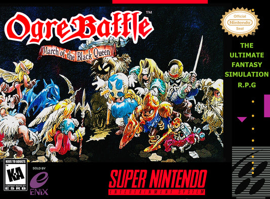 OGRE BATTLE: MARCH OF THE BLACK QUEEN  - SNES