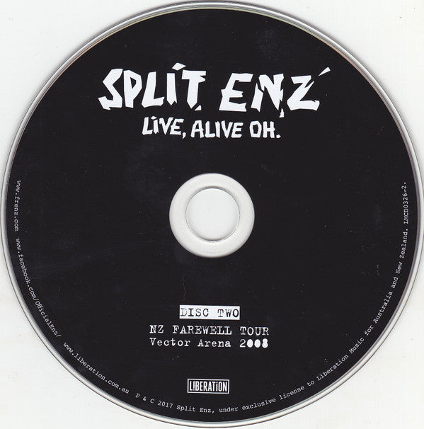 SPLIT ENZ  - LIVE, ALIVE OH (2CDS)