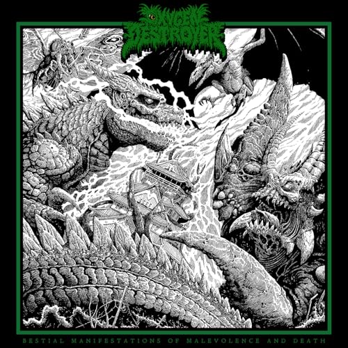 OXYGEN DESTROYER - BESTIAL MANIFESTATIONS OF MALEVOLENCE AND DEATH [ATOMIC BREATH BLUE VINYL]