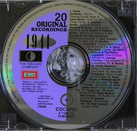 VARIOUS  - A TIME TO REMEMBER 1941