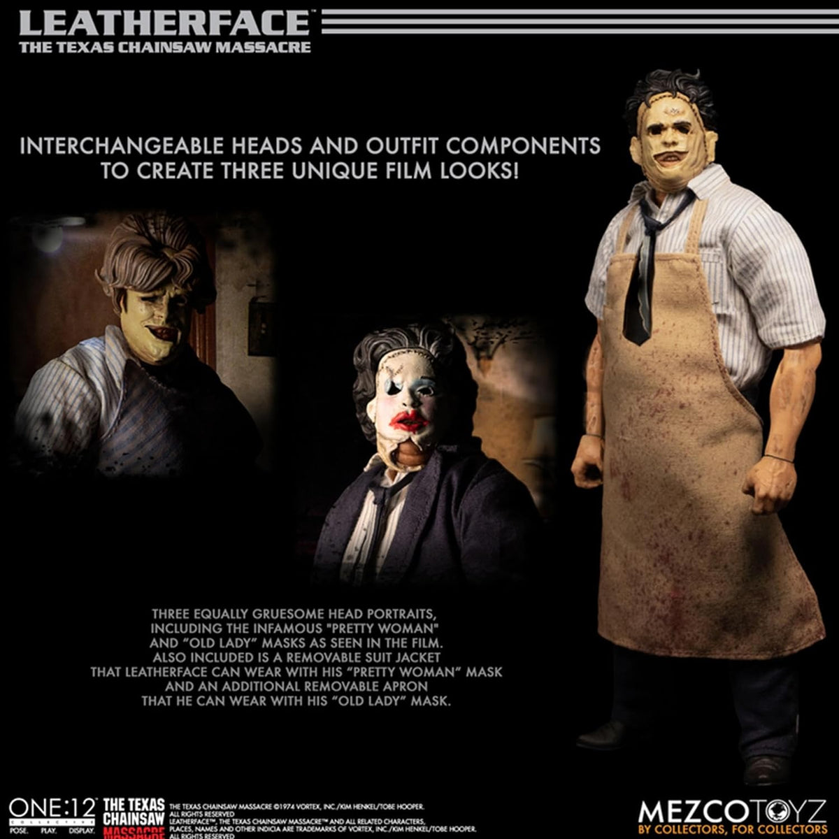 TEXAS CHAINSAW MASSACRE: LEATHERFACE (1974) - ONE:12-MEZCO-DELUXE ED.