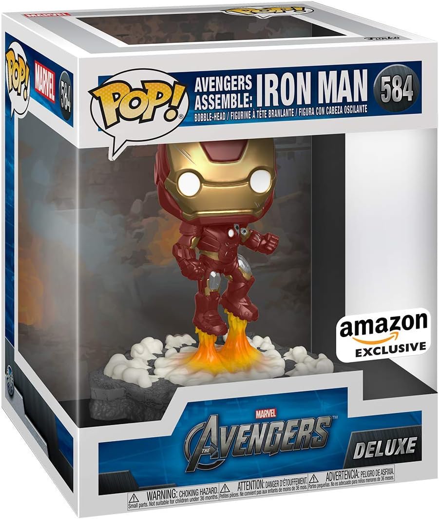 AVENGERS ASSEMBLE: IRON MAN #584 - FUNKO POP!-DELUXE-EXCLSUIVE