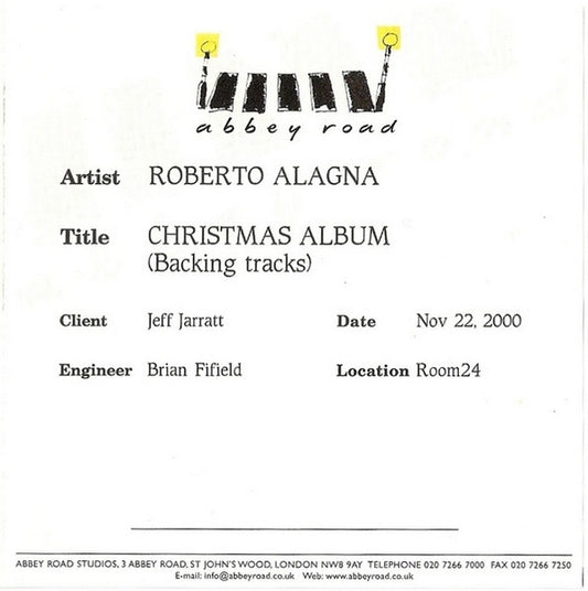 ALAGNA, ROBERTO  - CHRISTMAS ALBUM