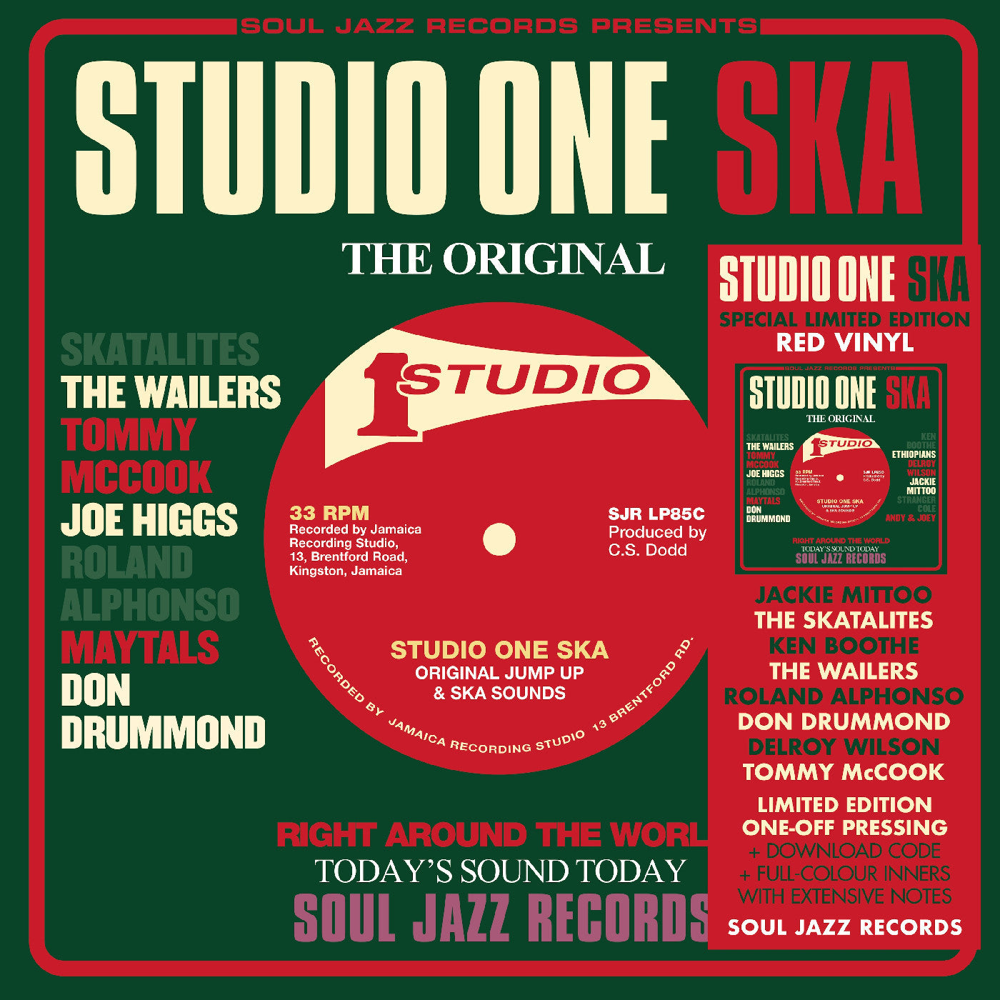 SOUL JAZZ RECORDS PRESENTS - STUDIO ONE SKA (RED VINYL)
