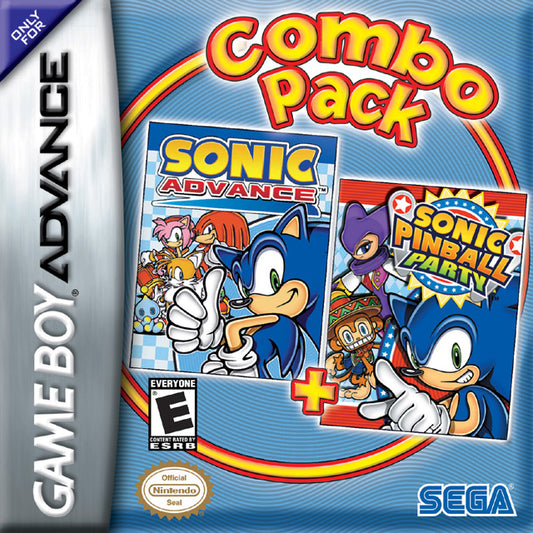 SONIC ADVANCE/SONIC PINBALL PARTY  - GBA
