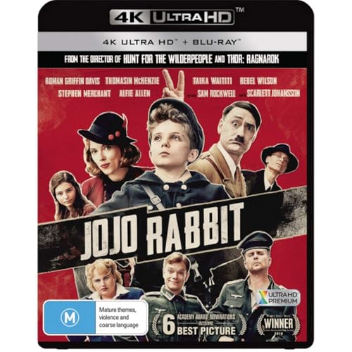 JOJO RABBIT 4K ULTRA HD + BLU-RAY | SCARLETT JOHANSSON | NON-USA FORMAT | REGION B IMPORT - AUSTRALIA