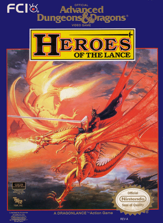 ADVANCED DUNGEONS & DRAGONS: HEROES OF T  - NES (W/BOX)