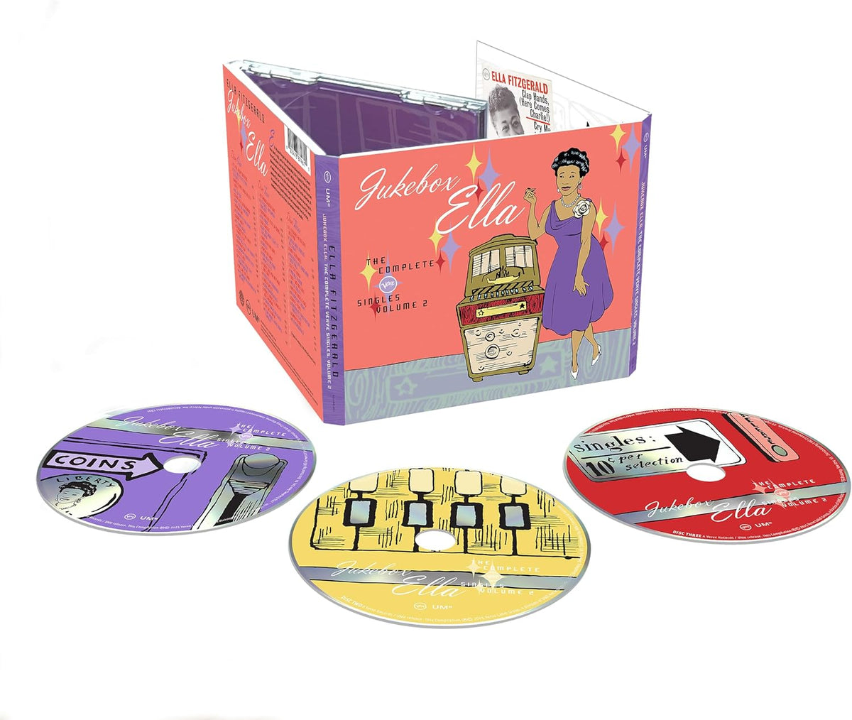 ELLA FITZGERALD - JUKEBOX ELLA: THE COMPLETE VERVE SINGLES, VOL. 2 (3CD) (CD)