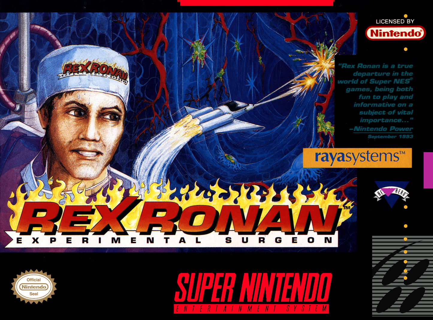 REX RONAN: EXPERIMENTAL SURGEON  - SNES (W/BOX)