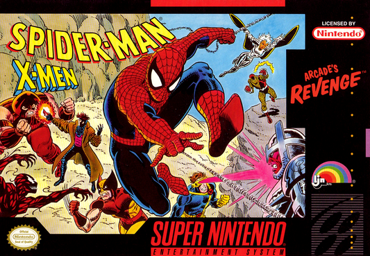 SPIDER-MAN X-MEN: ARCADE'S REVENGE  - SNES
