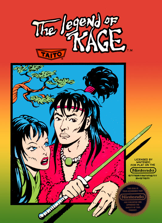 LEGEND OF KAGE  - NES (W/BOX & MANUAL)