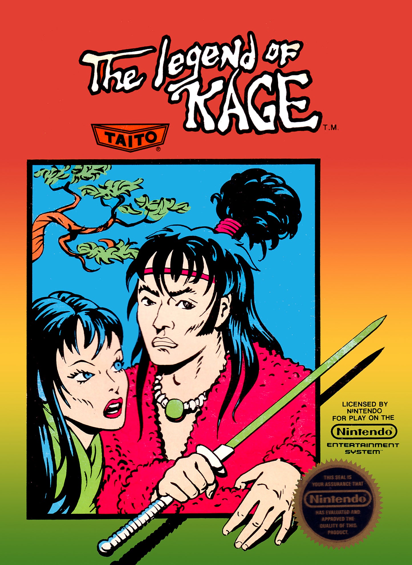 LEGEND OF KAGE  - NES (W/BOX)