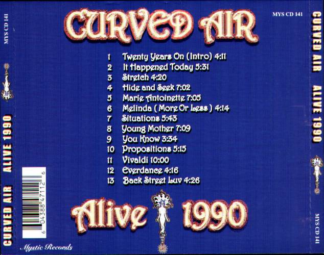 CURVED AIR  - LIVE 1990