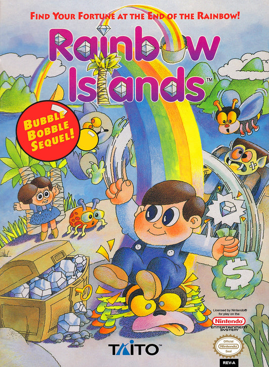 RAINBOW ISLANDS  - NES (W/BOX & MANUAL)