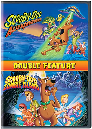 SCOOBY-DOO (CARTOON) - DVD-& THE ALIEN INVADERS.ON ZOMBIE ISLAN