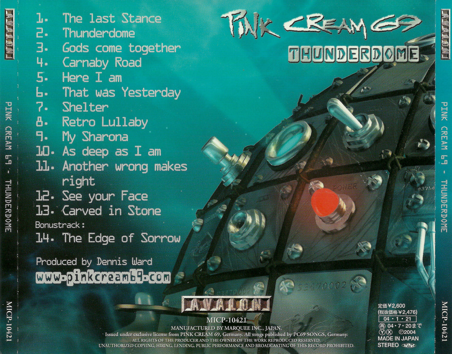 PINK CREAM 69  - THUNDERDOME