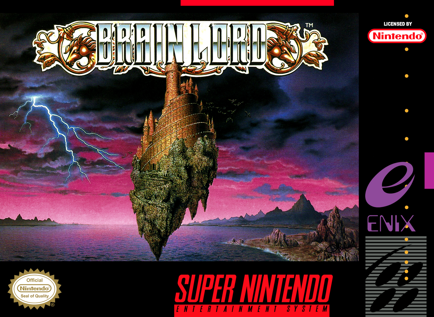 BRAIN LORD  - SNES (W/BOX & MANUAL)