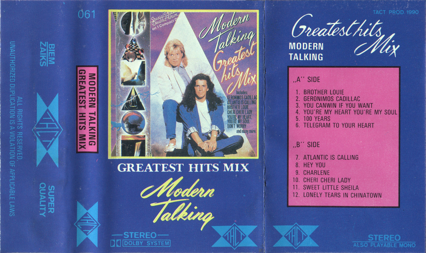 MODERN TALKING  - GREATEST HITS MIX
