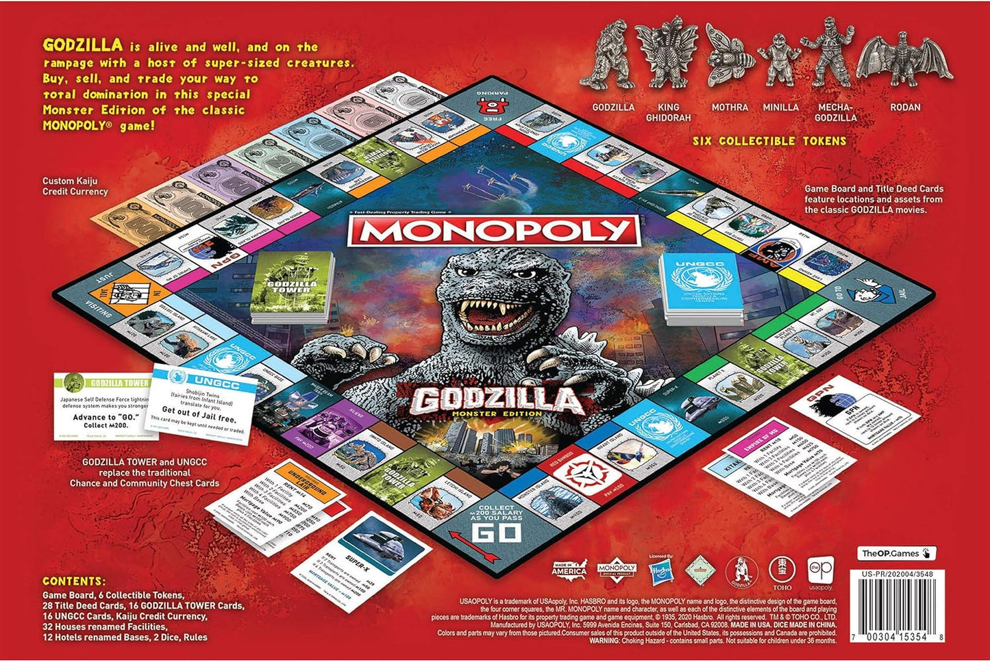 MONOPOLY: GODZILLA - BOARD GAME