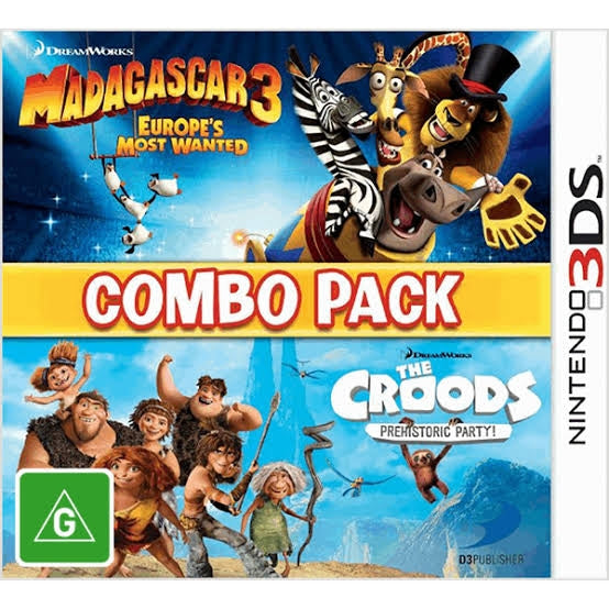 MADAGASCAR 3/CROODS COMBO PACK  - 3DS