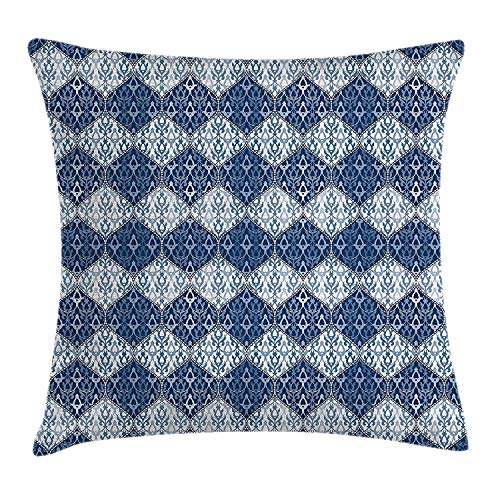 DHF016974S WHALE DECOR THROW PILLOW CUSHION COVER BY STEAMPUNK WHALE FLYING ON AIR WITH MOONS AND STARS ARTISTIC HAND DRAWING 18 X 18 INCH BROWN AND WHITE FOR DECORATION BEDROOM SOFA (CD)