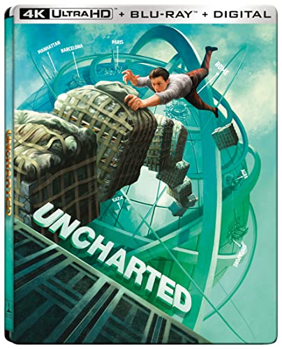 UNCHARTED  - BLU-4K-2021-TOM HOLLAND-STEELBOOK
