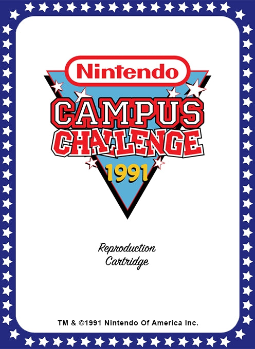 NINTENDO CAMPUS CHALLENGE 1991  - NES
