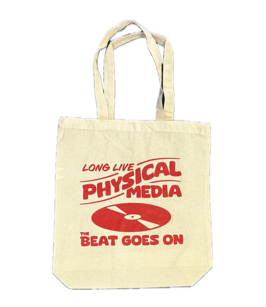 Long Live Physical Media Tote Bag