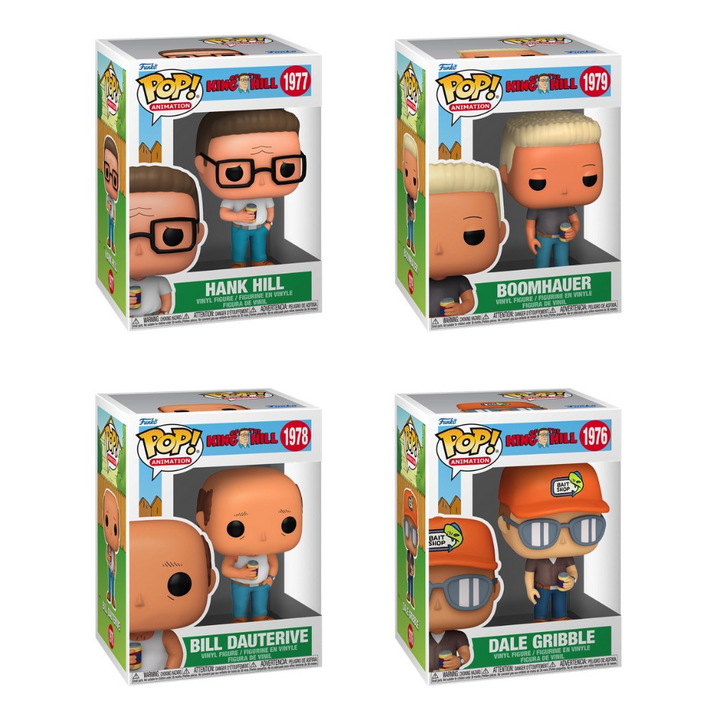 KING OF THE HILL:#1976-1979 - FUNKO POP!-SET OF 4