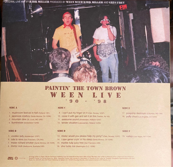 Ween - Paintin' The Town Brown: Live '98-'98 (Brown) (Used LP)
