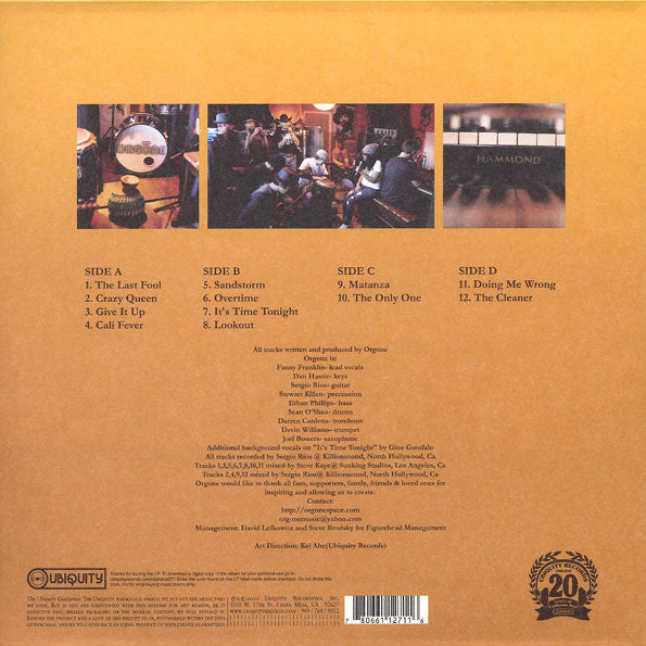 Orgone - Cali Fever (Used LP)