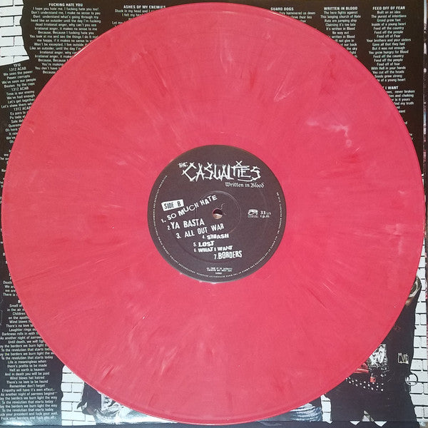 Casualties - Written In Blood (Red) (Used LP)