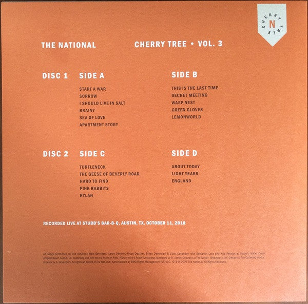 National - Cherry Tree Vol. 3 (Orange) Used LP)