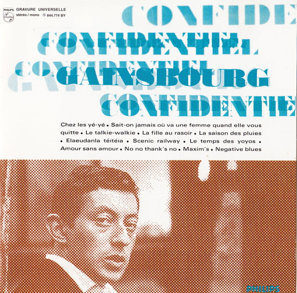 GAINSBOURG, SERGE  - CONFIDENTIEL (REMASTERED)