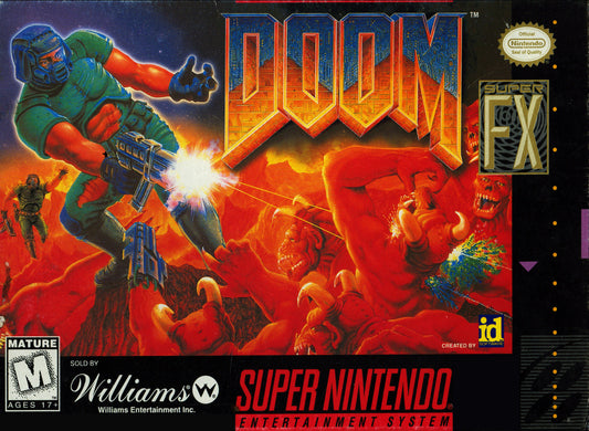 DOOM (1993)  - SNES (W/BOX & MANUAL)