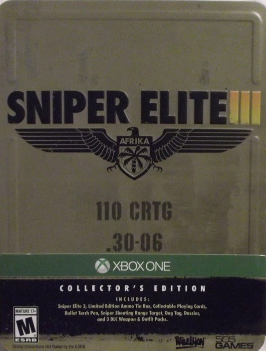 SNIPER ELITE III (COLLECTOR'S EDITION)  - XBXONE