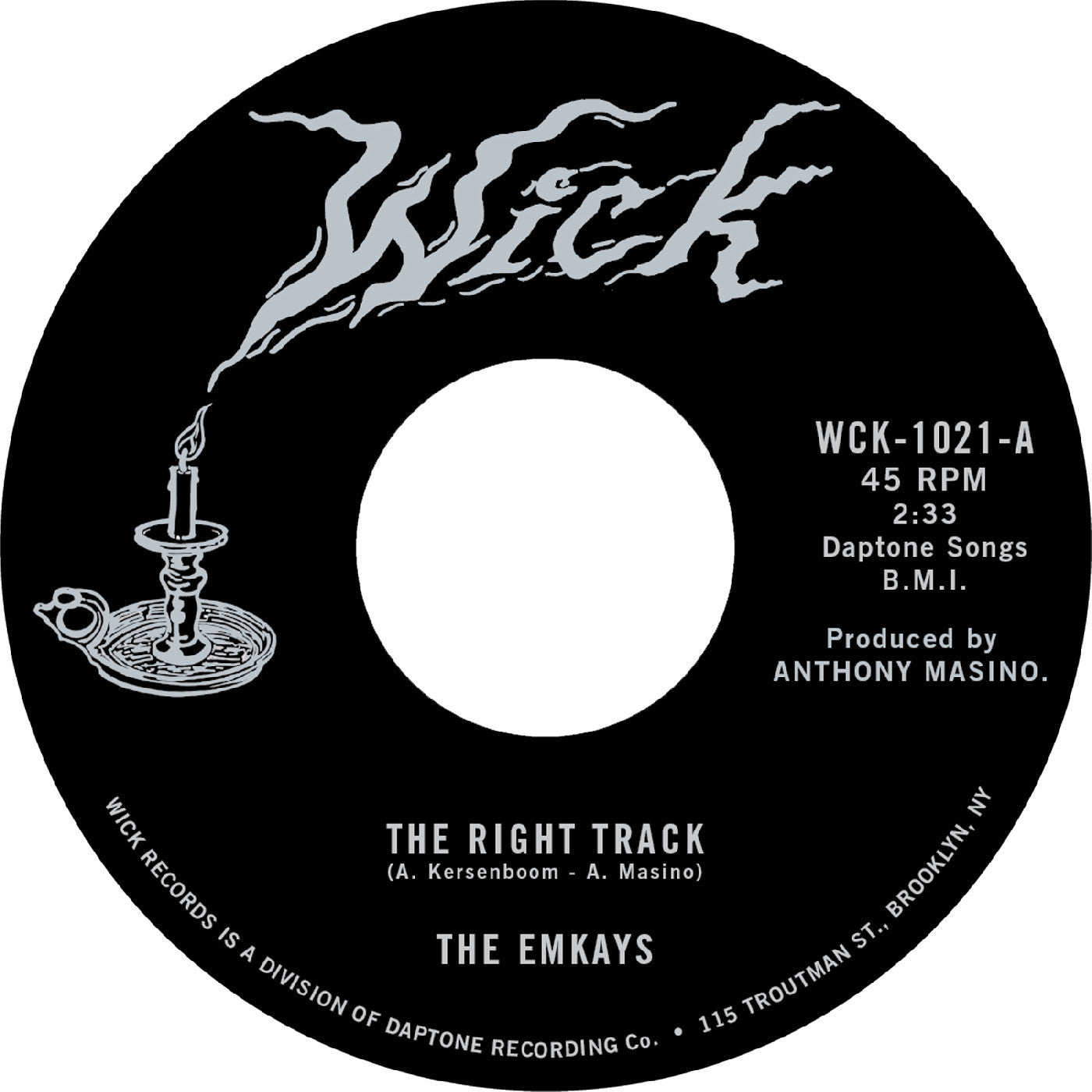 EMKAYS, THE - THE RIGHT TRACK B/W MAKE IT TRUE