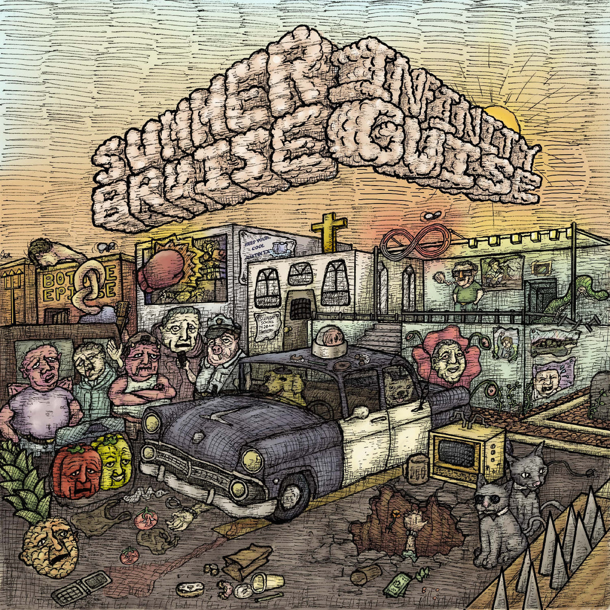 SUMMERBRUISE - INFINITY GUISE (CLEAR W/ ORANGE & RED SWIRL VINYL)